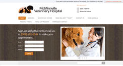 Desktop Screenshot of mcminnvillevet.com